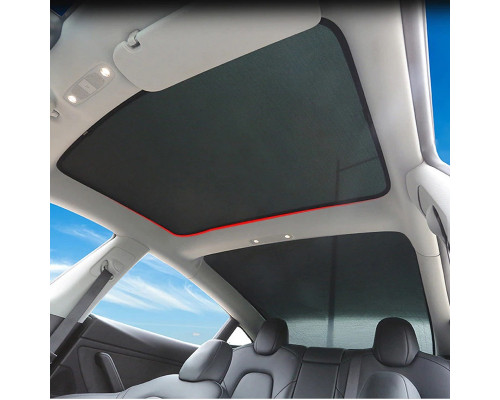 Автомобильная солнцезащитная шторка для панорамы Tesla Model Y 2020-2024 White