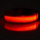 Светодиодный LED ошейник USB светящийся для собак и котов Red S