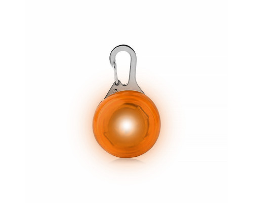 LED подвеска/фонарик безопасности на ошейник для собак Friend HY-0501 Orange