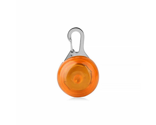 LED подвеска/фонарик безопасности на ошейник для собак Friend HY-0501 Orange