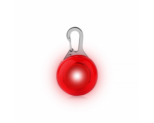 LED подвеска/фонарик безопасности на ошейник для собак Friend HY-0501 Red