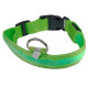 Светодиодный LED ошейник USB светящийся для собак и котов Green M