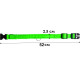 Светодиодный LED ошейник USB светящийся для собак и котов Green M