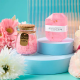 Подарочный Spa Box 0222 23*23*10.5 см из 6 предметов термостакан+алмазное мыло+бомбочка для ванны+соль для ванны+ароматическая свеча+открытка Pink