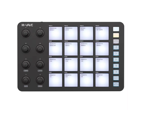 Бездротовий MIDI-контроллер M-VAVE SMC-PAD black
