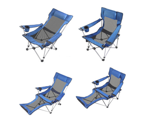 Раскладное кресло шезлонг SW233 Blue