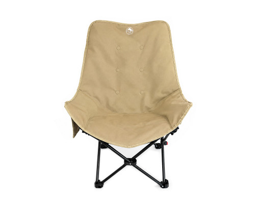 Раскладное кресло шезлонг S33 для кемпинга туристическое Sand Khaki