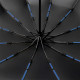 Зонт автоматический двухслойный 210T полный автомат антиветер от дождя и солнца Dark Blue