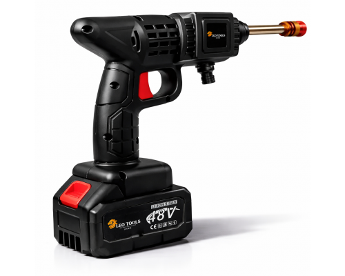 Акумуляторна мийка високого тиску LEO TOOLS 48V + 2 акумулятори (Польща)