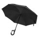 Зонт наоборот Up-Brella 1160 трость обратного сложения Smoke Black