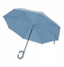 Зонт наоборот Up-Brella 1160 трость обратного сложения Smoke Blue