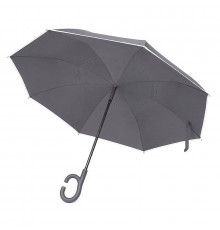 Зонт наоборот Up-Brella 1160 трость обратного сложения Smoke Gray