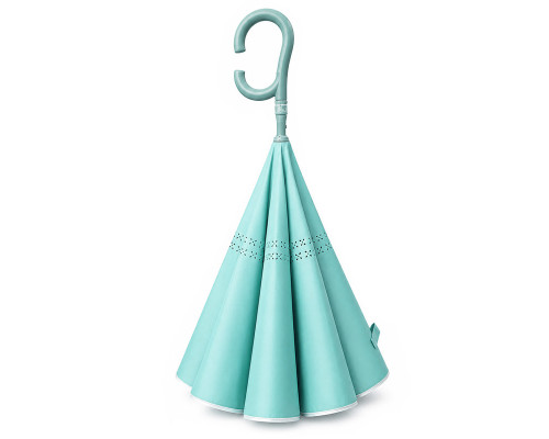 Зонт наоборот Up-Brella 1160 трость обратного сложения Smoke Green
