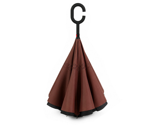 Зонт наоборот Up-Brella Шоколадный
