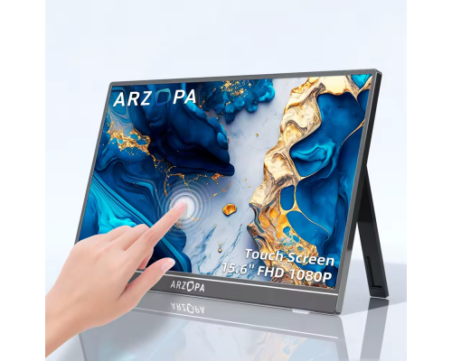 Портативний монітор Arzopa A1T black 15.6" 1920x1080 60 Гц Сенсорний екран