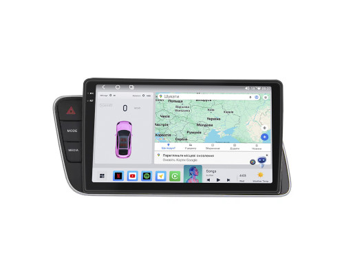 Штатная магнитола Lesko для Audi Q5 I (8R) Рестайлинг ver. High 2013-2017 экран 9" 4/64 QLED CarPlay 4G Wi-Fi GPS 360 Prime