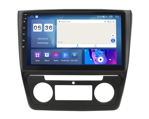 Штатная магнитола Lesko для Skoda Yeti I Рестайлинг type B 2013-2018 экран 10" 4/64Gb CarPlay 4G Wi-Fi GPS Prime