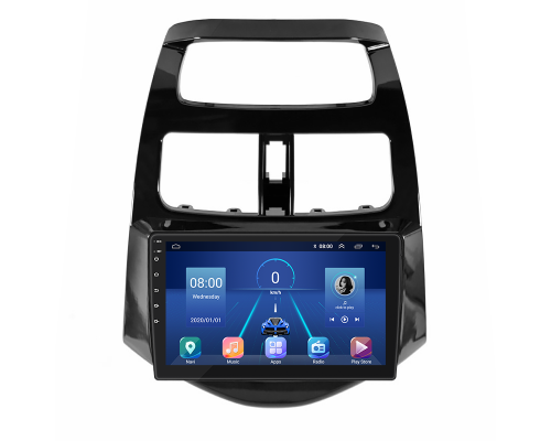Штатная магнитола Lesko для Chevrolet Spark III 2009-2016 экран 9" 4/32Gb 4G Wi-Fi GPS Top