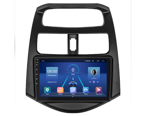 Штатная магнитола Lesko для Daewoo Matiz Creative M300 2009-2011 экран 9" 4/32Gb 4G Wi-Fi GPS Top