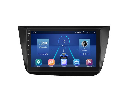 Штатная магнитола Lesko для SEAT Toledo III 2004-2009 экран 9" 4/32Gb 4G Wi-Fi GPS Top