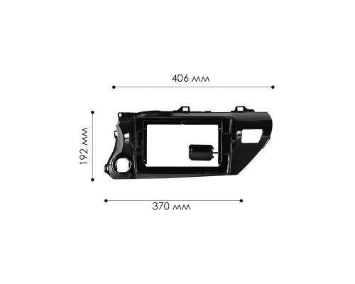 Переходная рамка Toyota Hilux 2015+ (6308) 10.1"