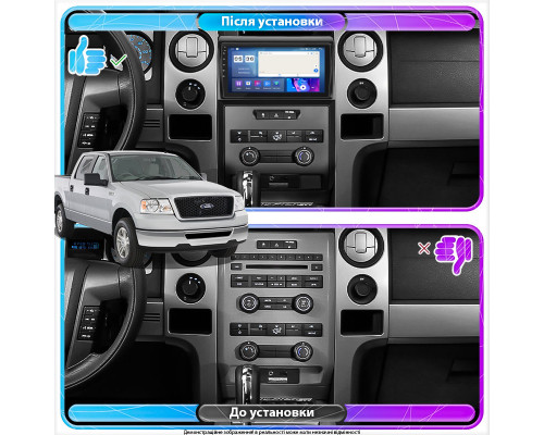 Штатная магнитола Lesko для Ford F-150 XII Auto AC 2008-2014 экран 9" 2/32Gb CarPlay 4G Wi-Fi GPS Prime
