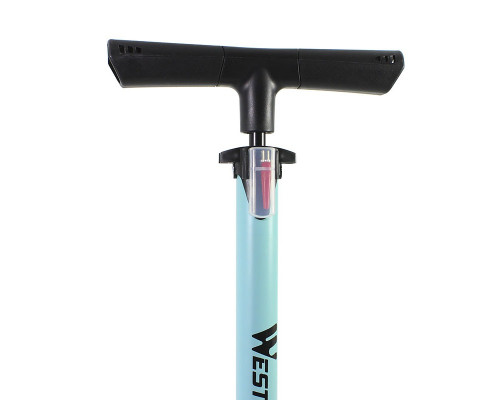 Насос велосипедный West Biking YP0711046 с манометром Turquoise
