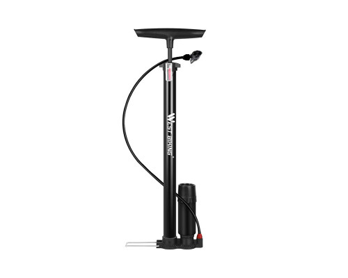 Насос велосипедный West Biking YP0711066 с манометром Black
