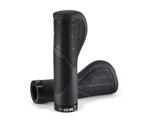 Анатомические грипсы велосипедные West Biking YP0804086 ручки для велосипеда Black