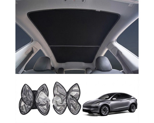 Автомобильная солнцезащитная шторка для панорамы Tesla Model Y 2025+ Black