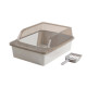 Туалет для кошек с лопаткой Taotaopets 263303 кошачий лоток Gray