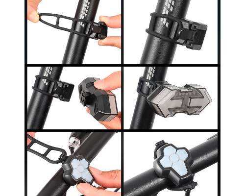 Фонарь велосипедный габаритный с указанием поворотовWest Biking YP0701299