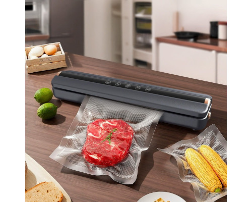 Кухонный вакуумный упаковщик HB-505 для пищевых продуктов еды Gray