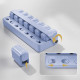 Таблетница ZS-POZ7 органайзер для таблеток 7 ячеек на 7 дней Light Blue