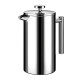 Кофейный заварник френч-прес Choxila 12256 800 мл Silver