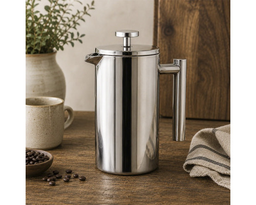 Кофейный заварник френч-прес Choxila 12256 800 мл Silver