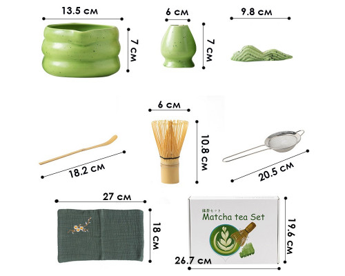Набор Matcha SD5458 для приготовления чая матча 7 предметов Green