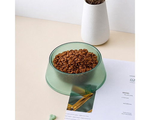 Миска для собак котов Taotaopets 07A6601 пластиковая Green 15 см