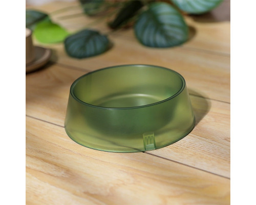Миска для собак котов Taotaopets 07A6601 пластиковая Green 15 см