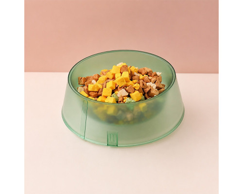 Миска для собак котов Taotaopets 07A6601 пластиковая Green 15 см