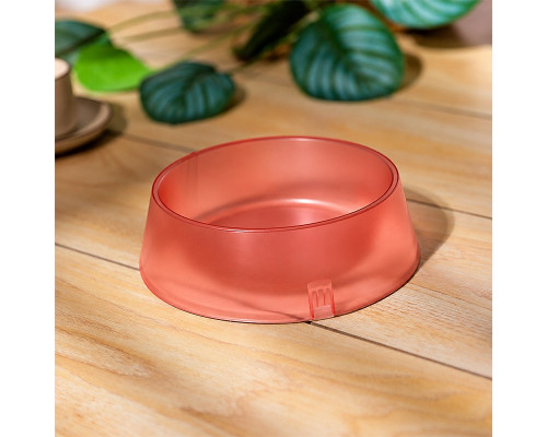 Миска для собак котов Taotaopets 07A6601 пластиковая Red 15 см