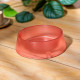 Миска для собак котов Taotaopets 07A6601 пластиковая Red 15 см