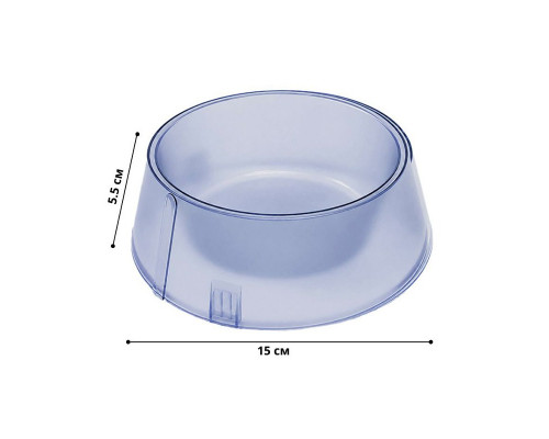 Миска для собак котов Taotaopets 07A6601 пластиковая Violet 15 см