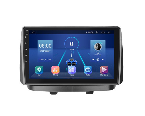 Штатная магнитола Lesko для Fiat Doblo I 2000-2005 экран 10" 6/128Gb 4G Wi-Fi GPS Top