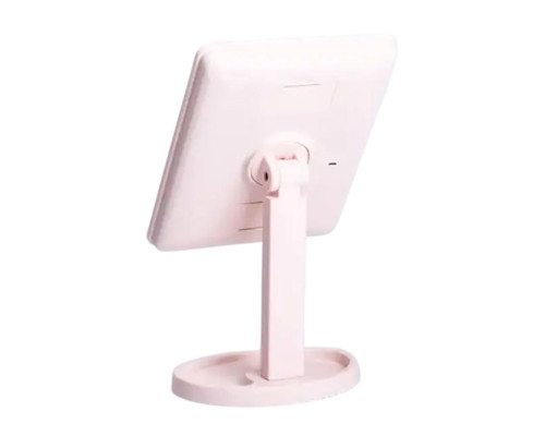 Дзеркало косметичне 21х16 см 16 LED Чорне HP-10-3AP