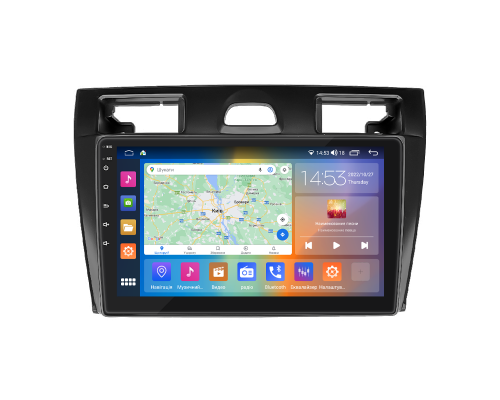 Штатная магнитола Lesko для Ford Fiesta Mk5 2002-2008 экран 9" 2/32Gb CarPlay 4G Wi-Fi GPS Prime