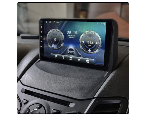 Штатная магнитола Lesko для Ford Fiesta Mk6 Рестайлинг 2012-2019 экран 9" 2/32Gb Wi-Fi GPS Base