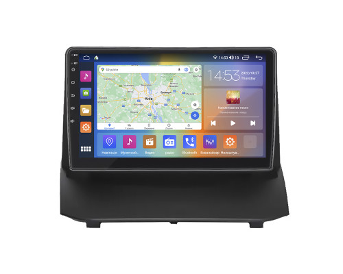 Штатная магнитола Lesko для Ford Fiesta Mk6 Рестайлинг 2012-2019 экран 9" 4/64Gb CarPlay 4G Wi-Fi GPS Prime