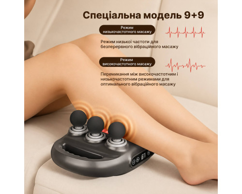 Перкусійний масажер для тіла з 6 головками Boostex Pro 6 з інфрачервоним перегрівом