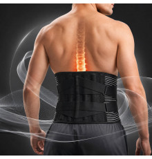 Поперековий корсет Boostex Back Vest 2 для підтримки спини з еластичними пластинами, чоловічий і жіночий